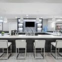 Contemporary finished basement design