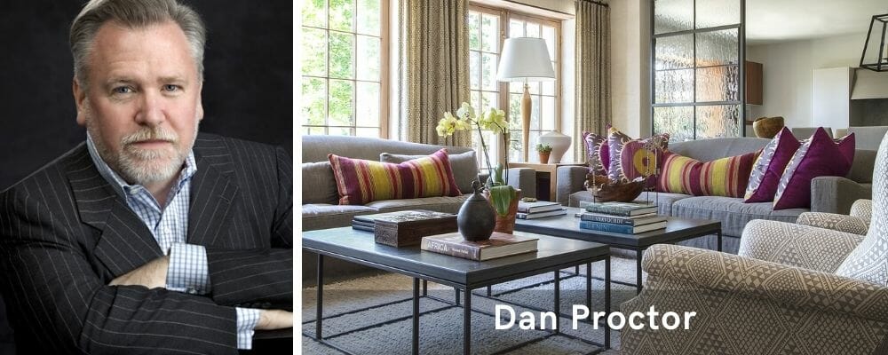 Eclectic living room by top interior decorator in baltimore, Dan Proctor