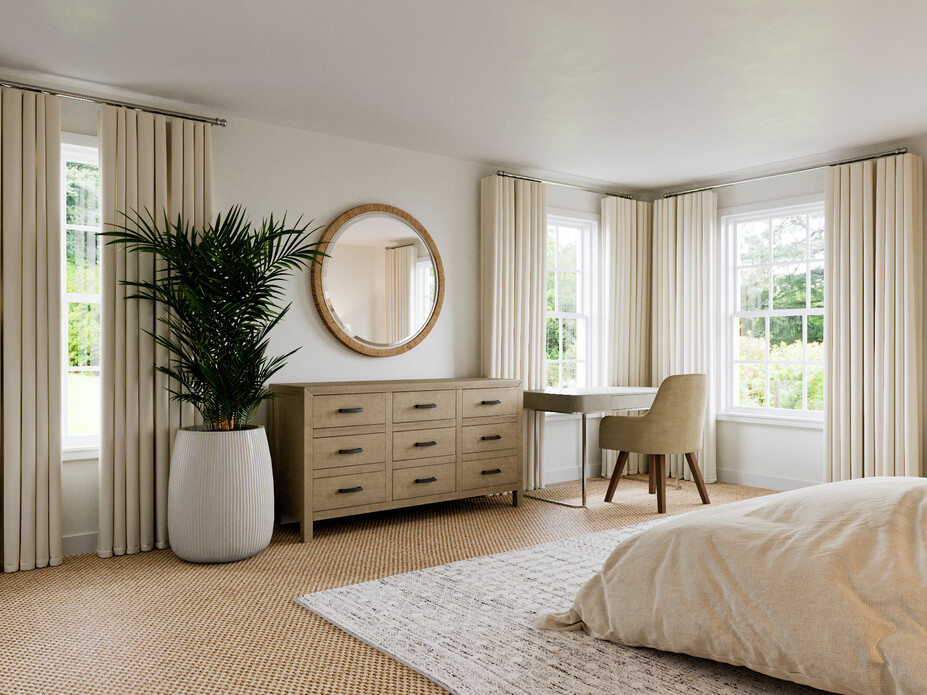 Hamptons interior design bedroom