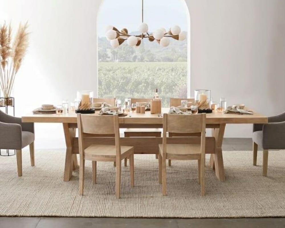Natural dining room rug ideas