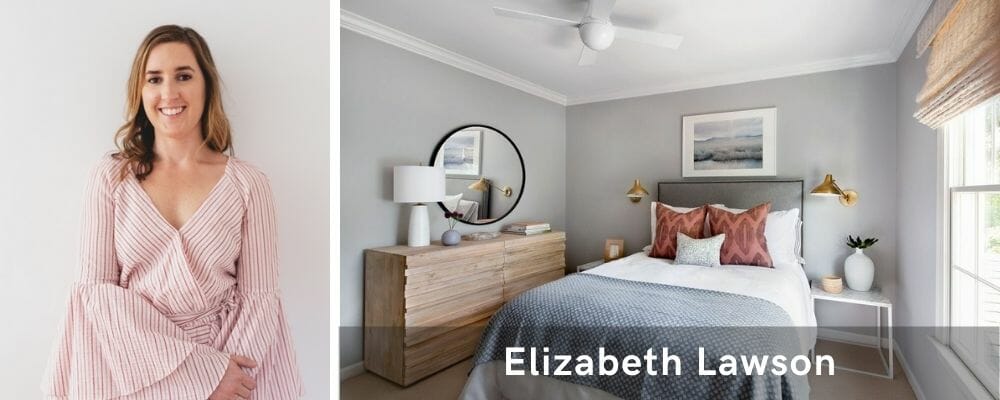 Neutral bedroom by of the top Baltimore interior designers, Elizabeth Lawson