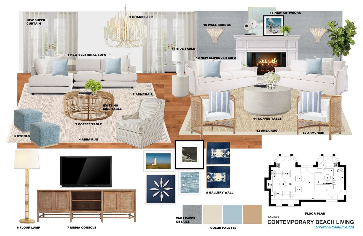 Before & After: Hamptons Style Interior Design Transformation
