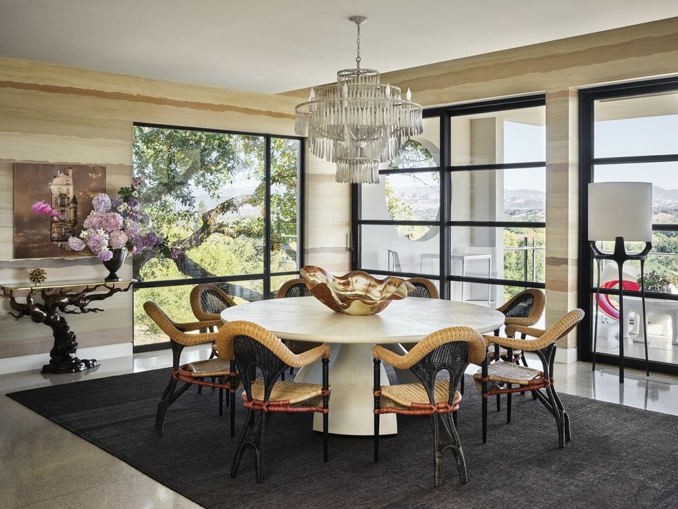 Texture dining room table ideas