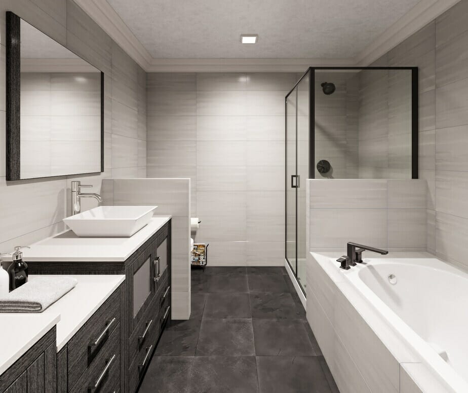 basement bathroom design