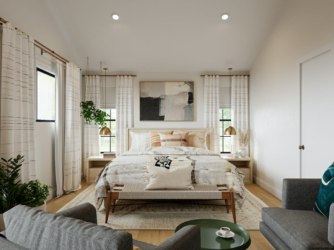 decorilla bedroom 3d rendering