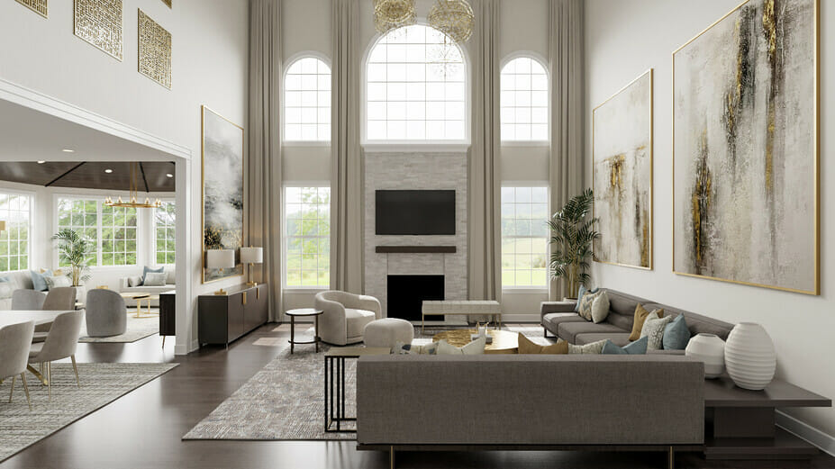 decorilla vs havenly comparison glam 3d combined living and dining