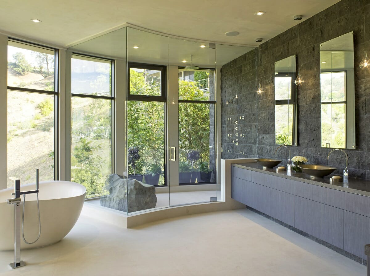 Contemporary bathroom by online interior designer Lori D