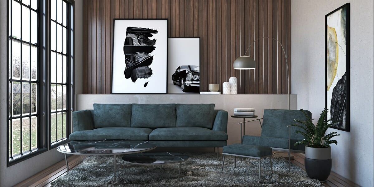 Contemporary living room interior design by Shofy D