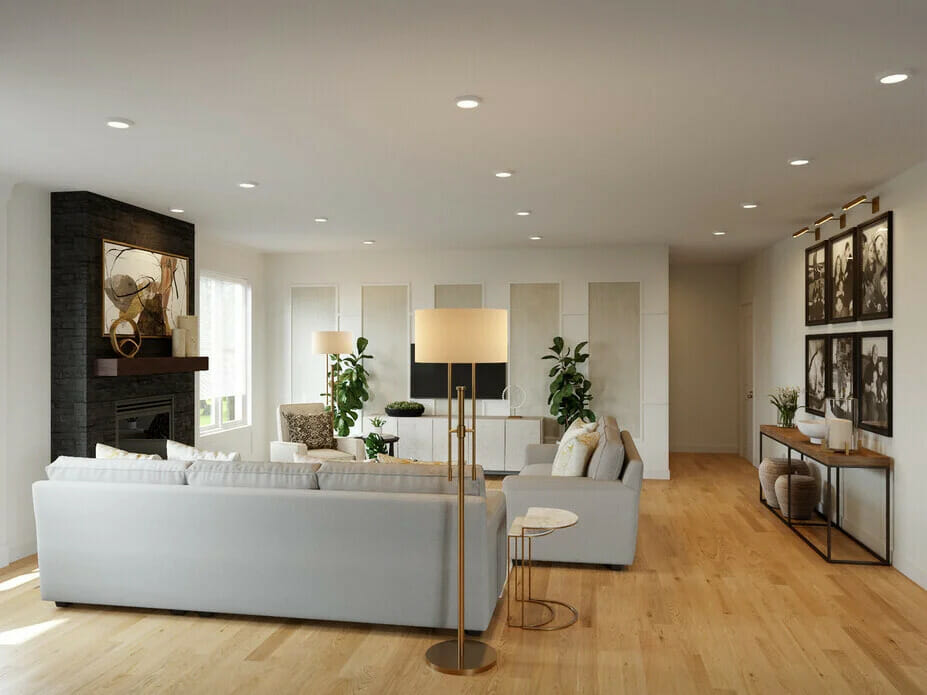 Decorilla online glam living room decor results