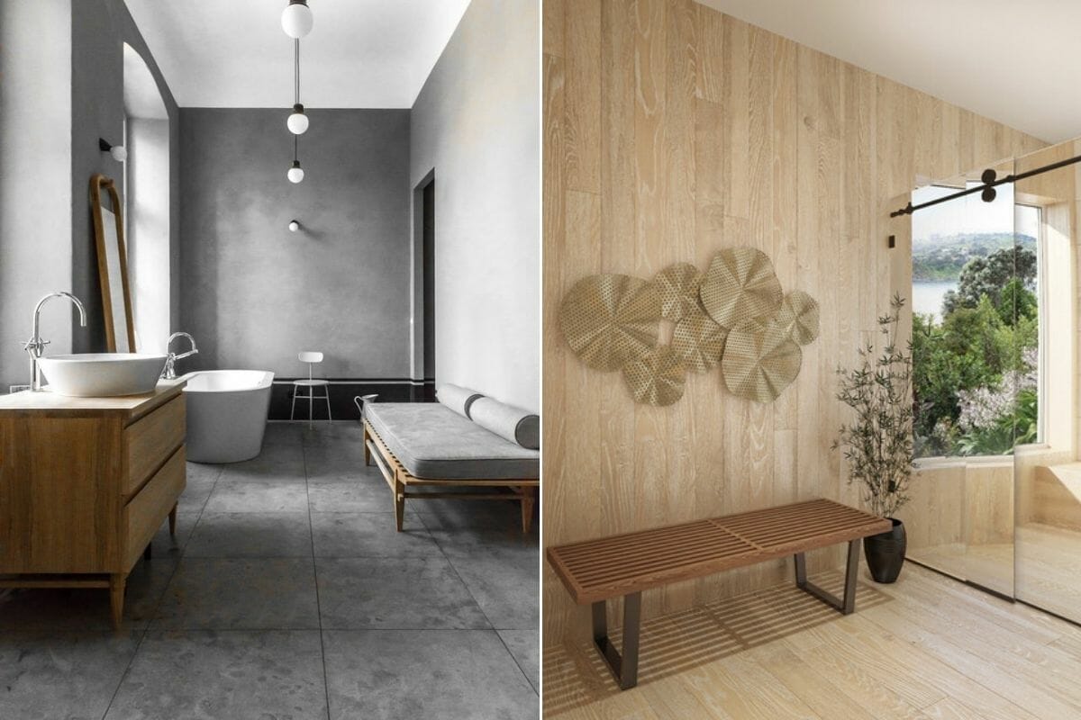 Japandi bathroom design - Scott K and Lulia B
