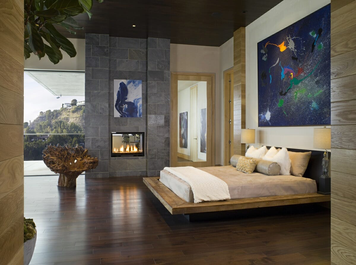 Master bedroom by online interior decorator Lori D