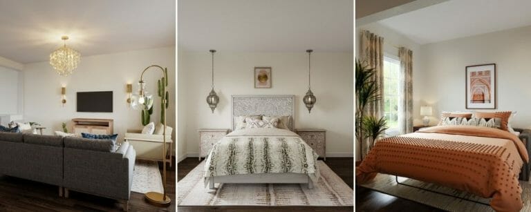 Before & After: Moroccan Inspired Bedrooms and Living Room - Decorilla ...