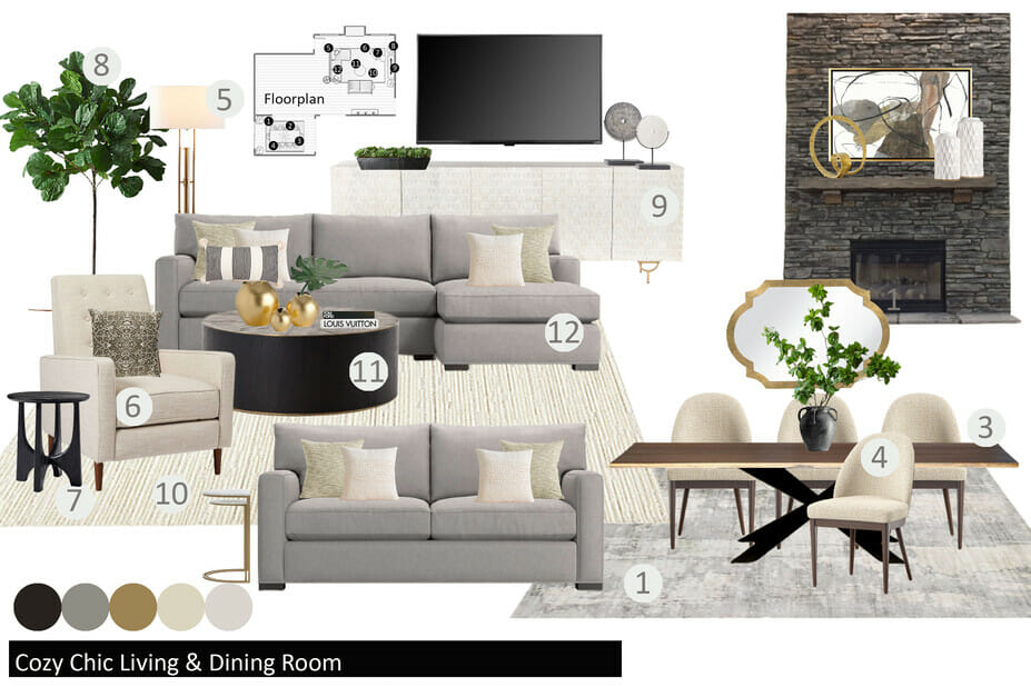 Neutral colors living room ideas mood board