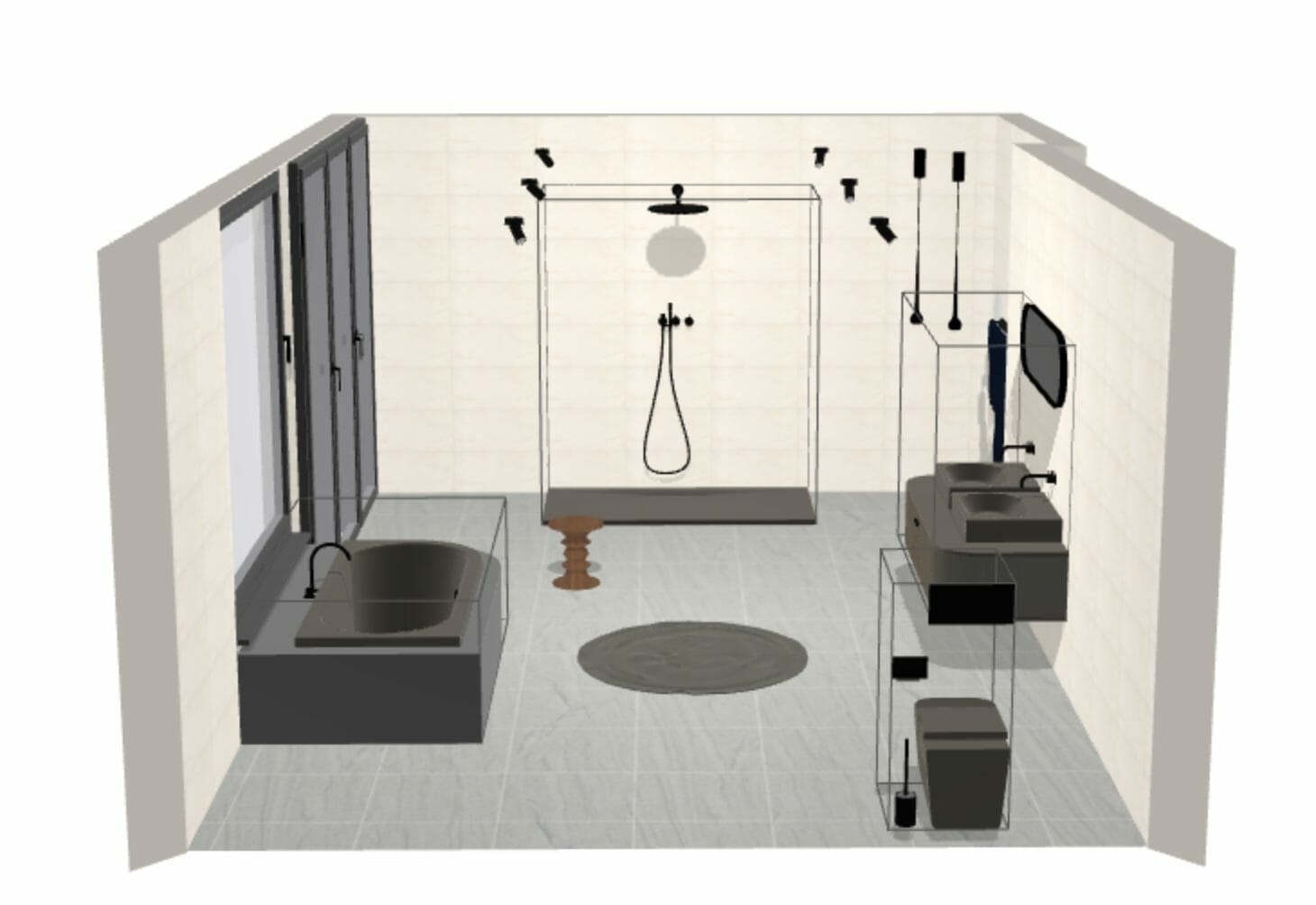 Online bathroom floor planner - Kaldewei