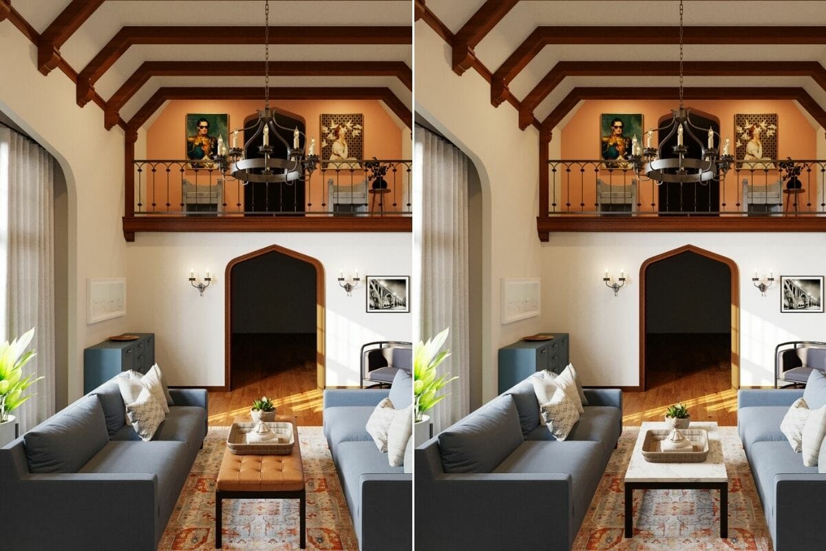 Before After Tudor House Interior Makeover Decorilla