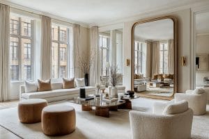 All white interior before and after by Decorilla