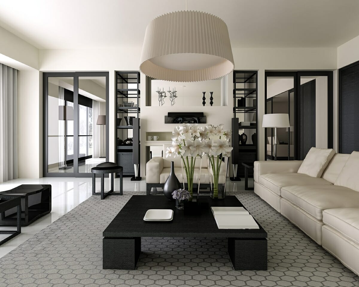 39 black and white decorating ideas for living rooms that make a bold ...