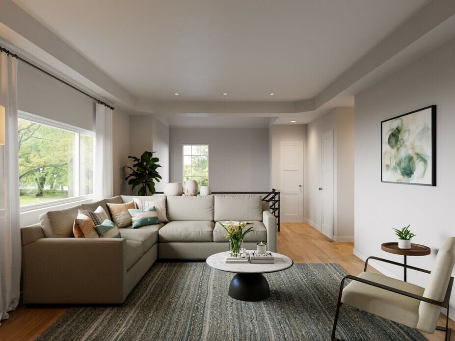 Contemporary interior design living room