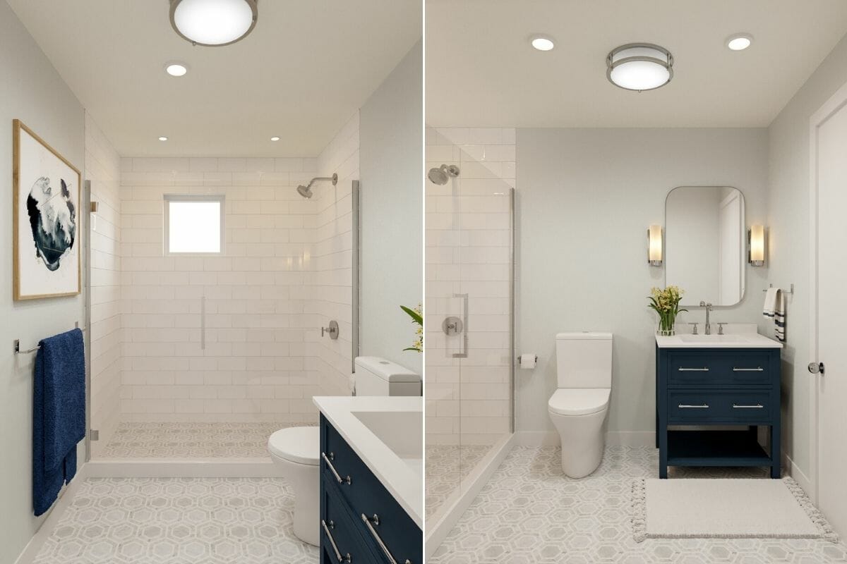 Contemporary small bathroom ideas