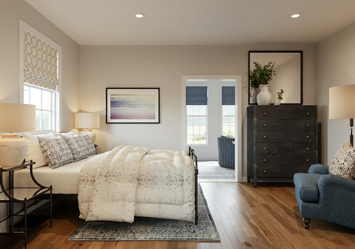 Hamptons style bedroom decor - Berkeley H.