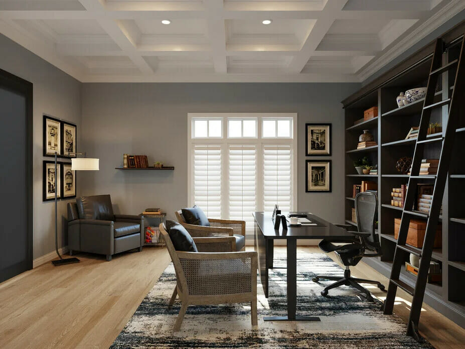 Home office interior design by Decorilla designer Liana s