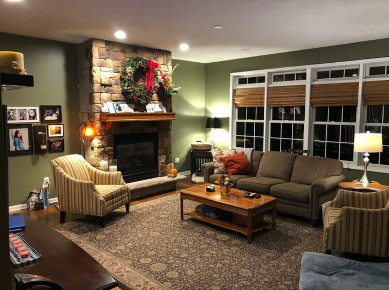 Living room before online interior design