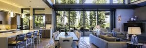 Open floor plan interior design