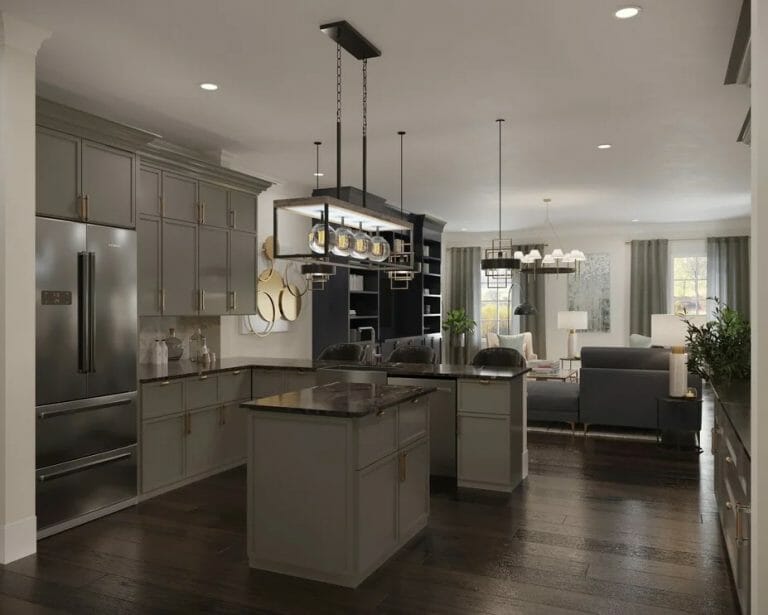 Before & After: Open Floor Plan Interior Design Refresh - Decorilla ...