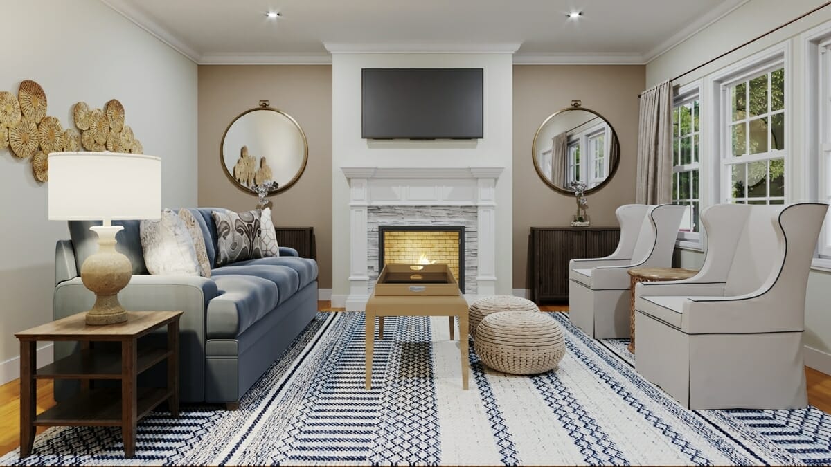 Small living room design by Decorilla designer Tera S