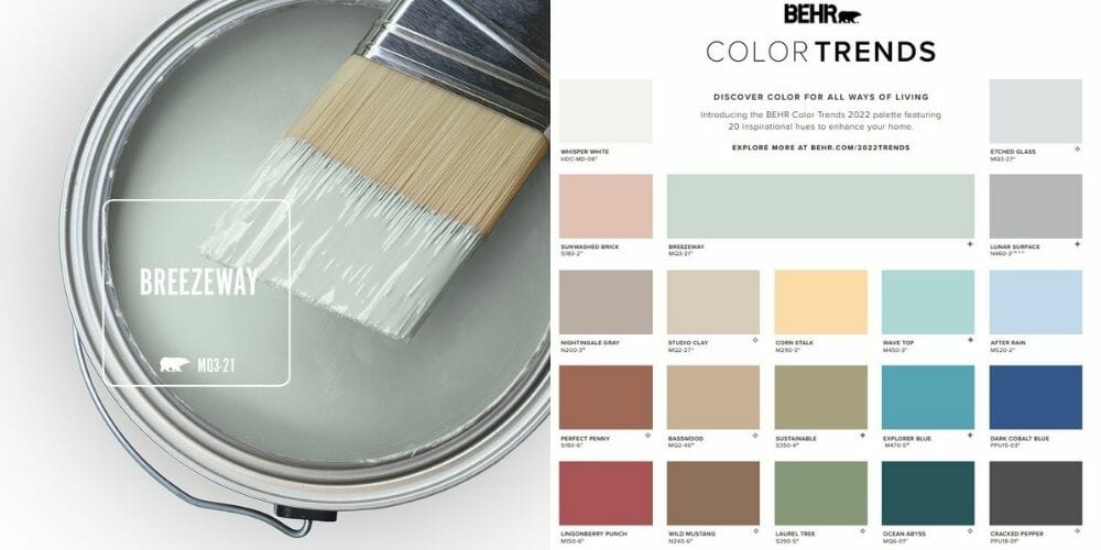behr color trends of the year 2022