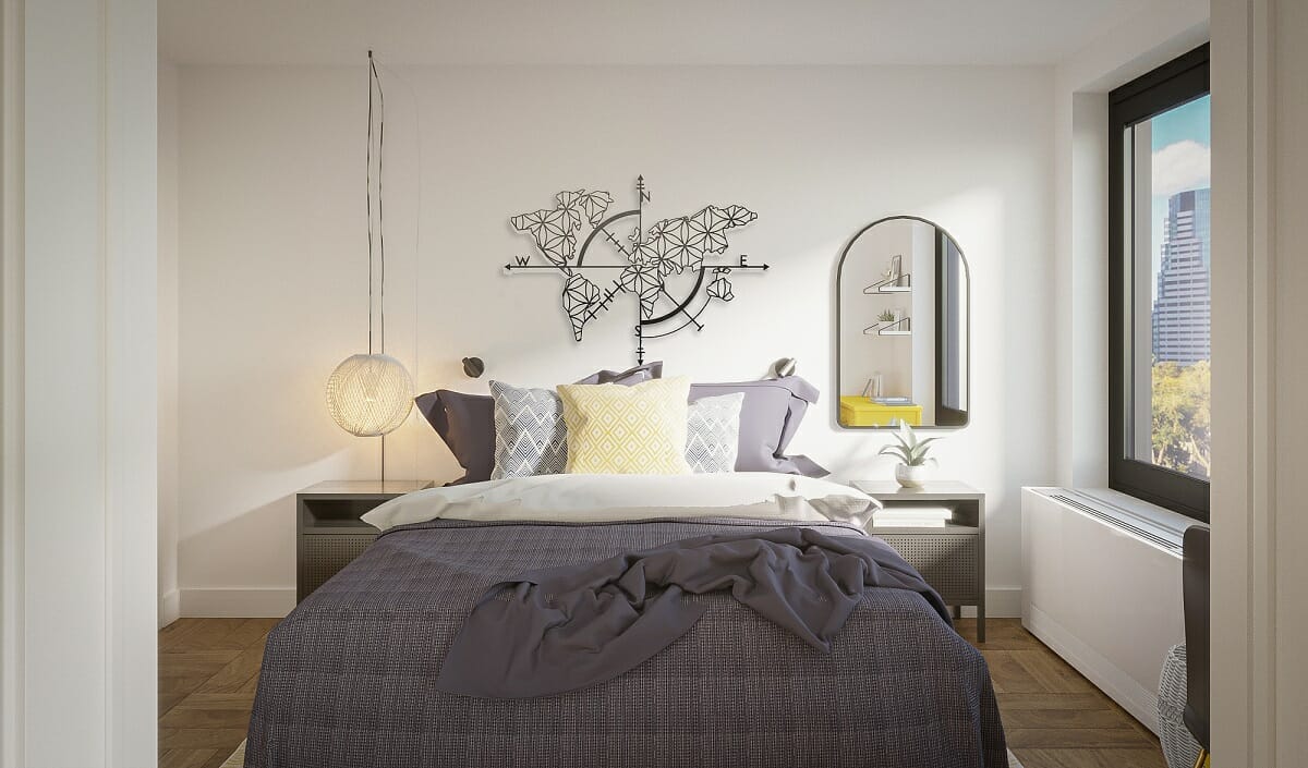 Bedroom design by online interior decorator Darya N