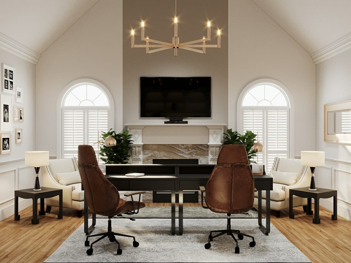 Home office by online interior designer Aida Anis