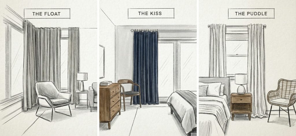 How to hang curtains by length, by Decorilla