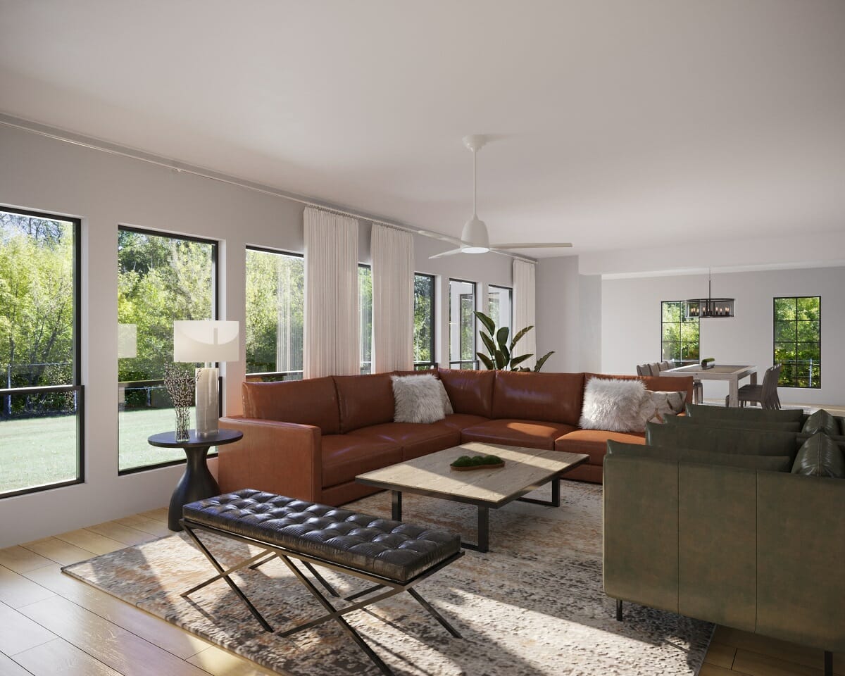 Living room by online interior designer Liana Salvadori