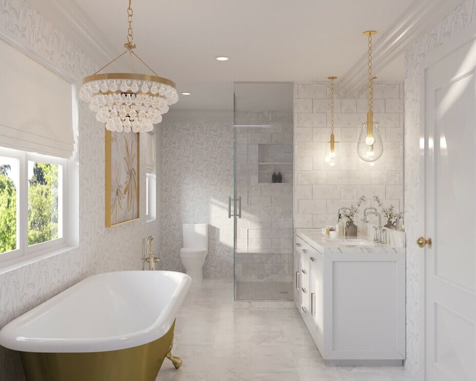 Neoclassical bathroom interior design style