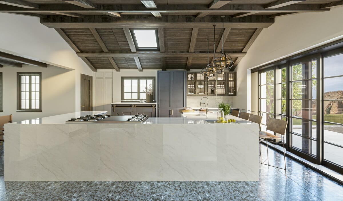 Transitional kitchen by online interior designer Darya N