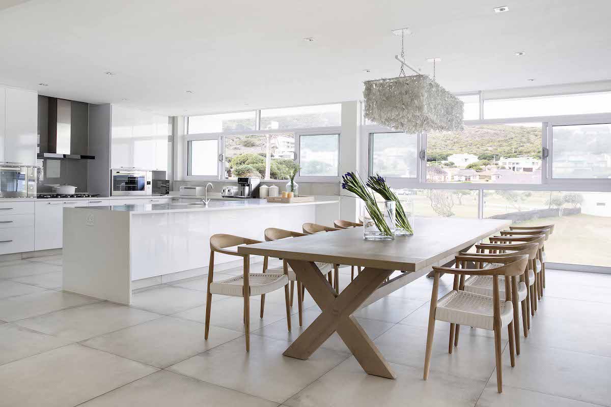 White home dining room interior - Anna C