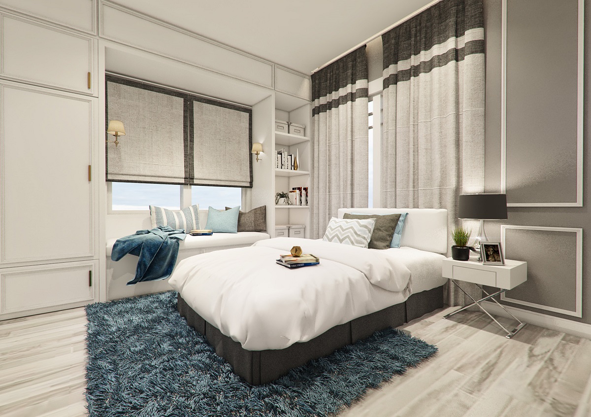 cozy bedroom by online interior designer Aida Anis