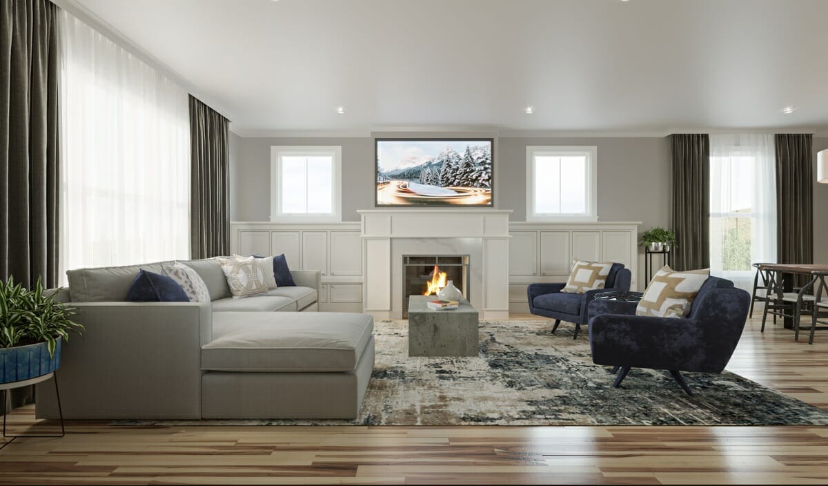 online interior designer spotlight on living room design by Darya N