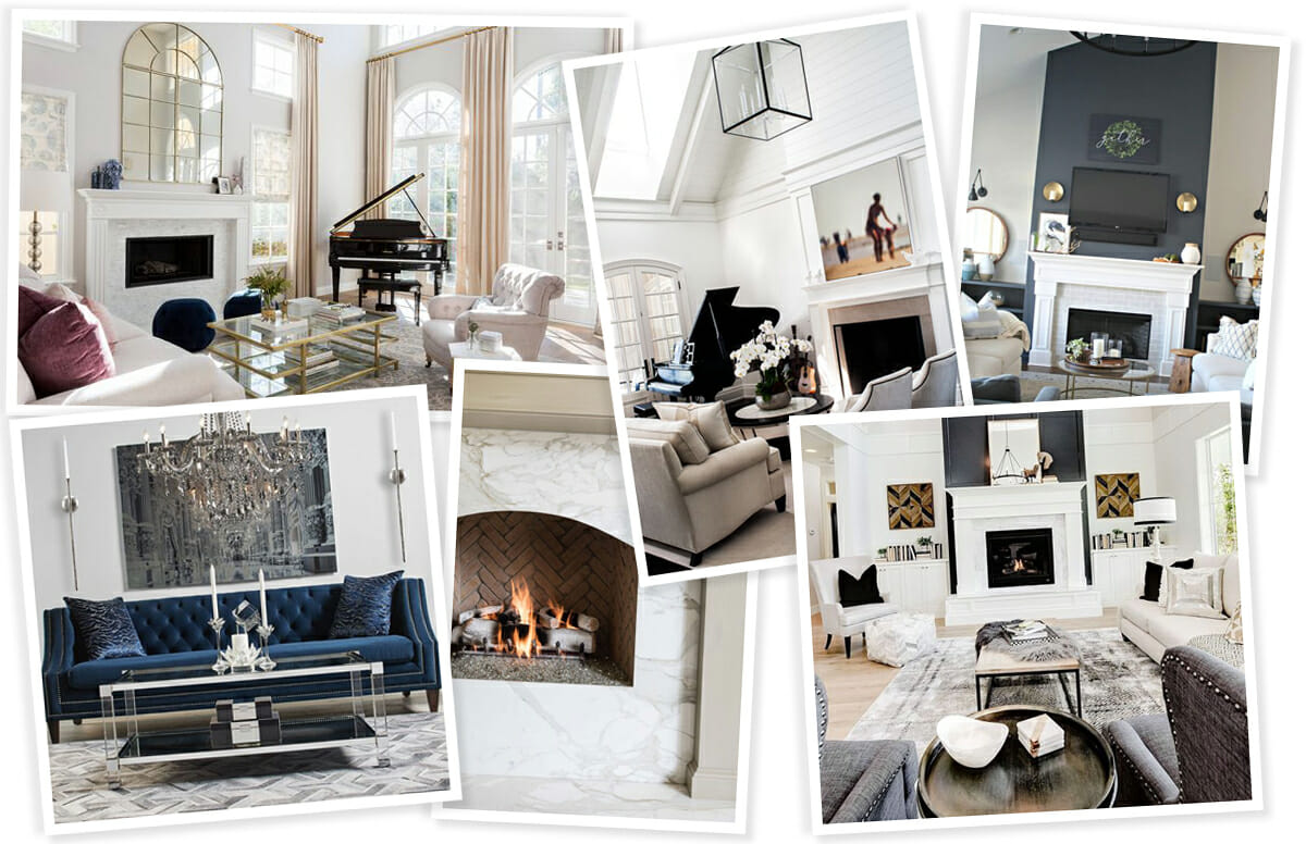 transitional glam living room interior design inspiration