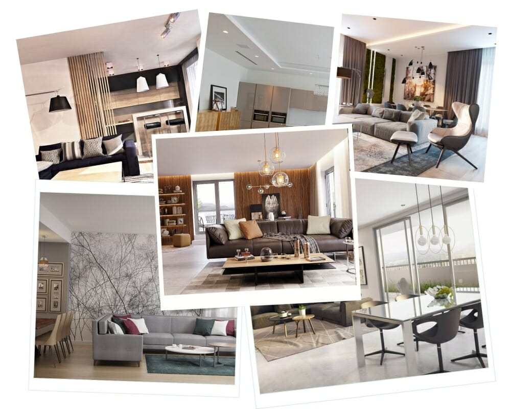 Contemporary style living room inspiration board by Decorila