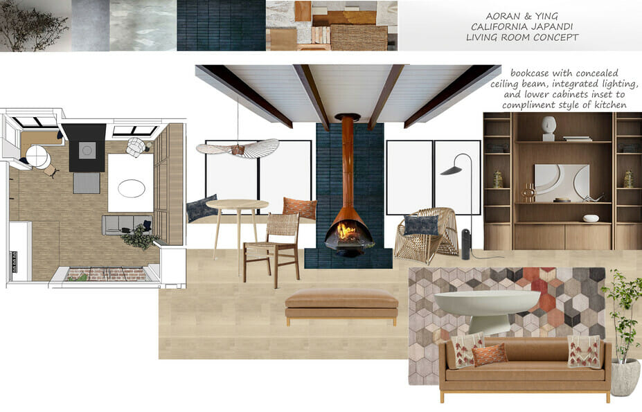 Designer home mood board