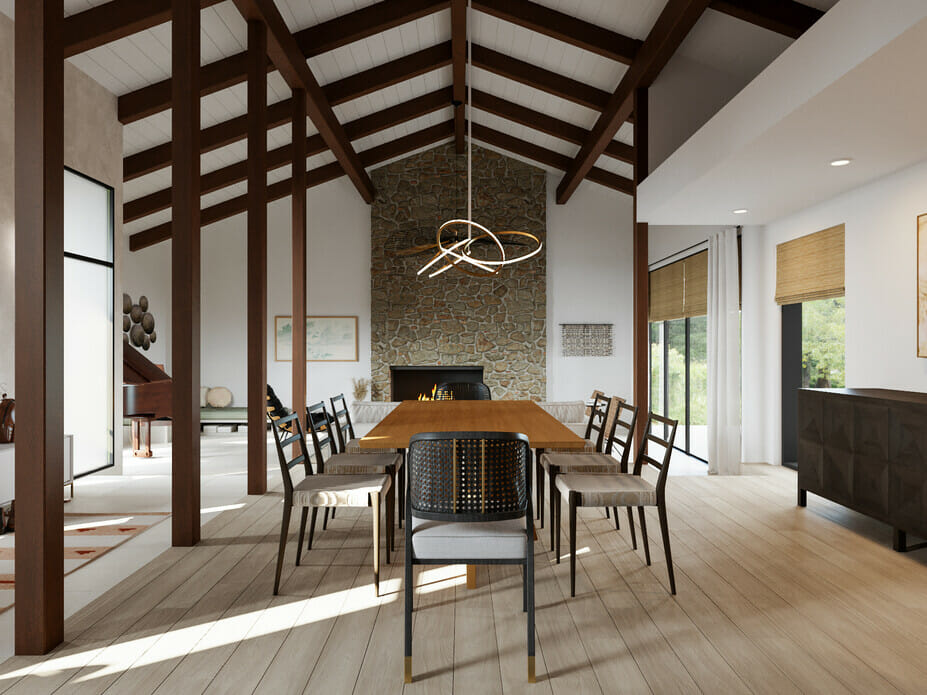 Japandi design style home interior