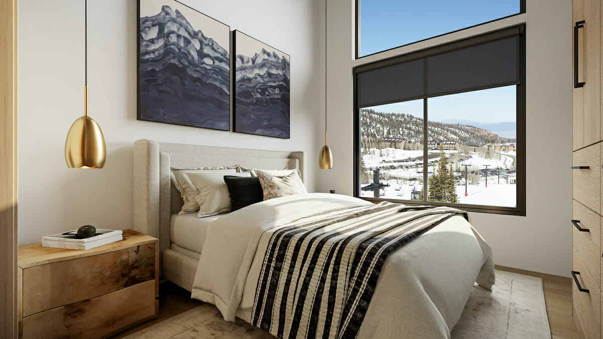 Modern mountain bedroom by Decorilla Boise interior designers