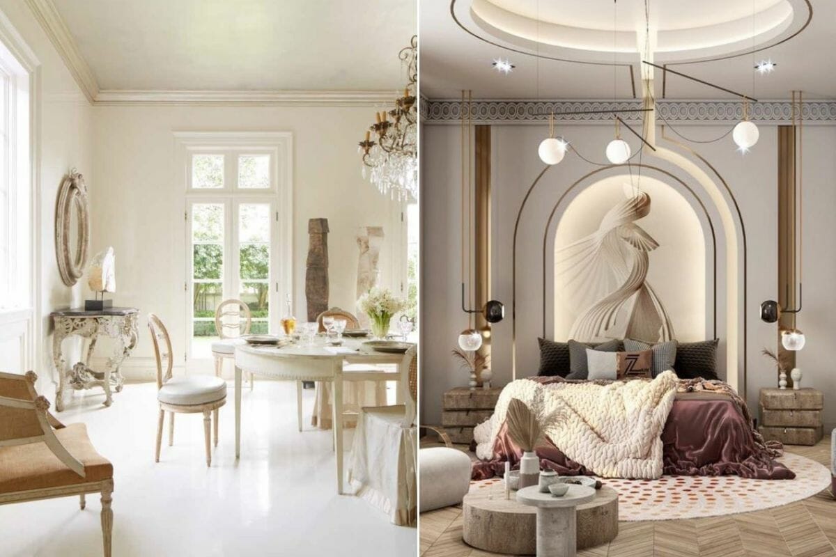 Neoclassical interior design elements