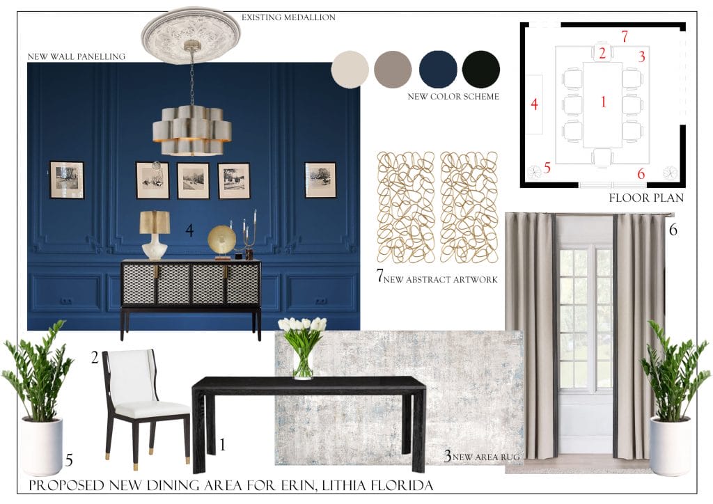 Preliminary proposal by Decorilla designer, Aida A.