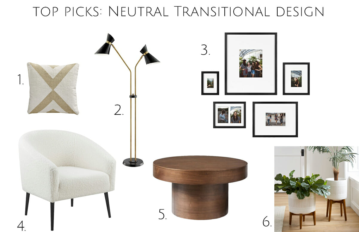 Top pick neutral transitional interior design