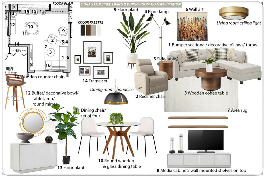 mood board for neutral interiors
