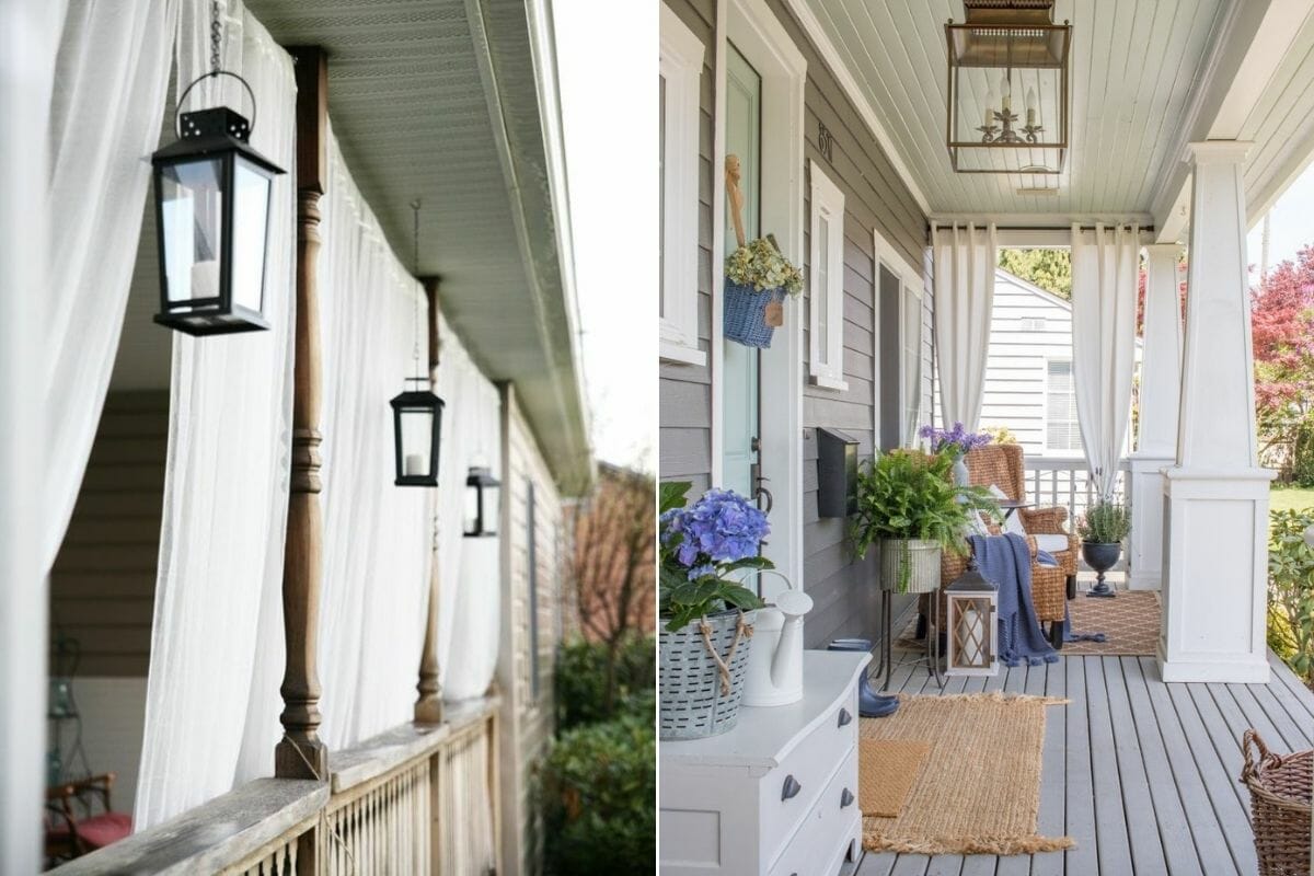 spring porch decor