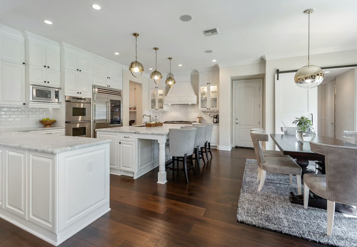 All white luxury kitchen design